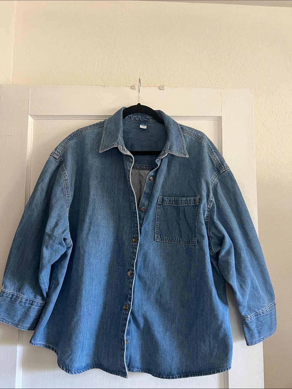 Old Navy Medium Blue Denim Shirt Jacket